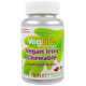 VegLife, Железо растительного происхождения, вкус ягод, 60 жевательных таблеток
