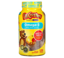 L'il Critters, Омега-3, со вкусом малины и лимонада, 120 жевательных конфет