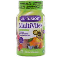 VitaFusion, MutiVites, Complete Multivitamin, Natural Berry, Peach & Orange Flavors, 70 Gummies