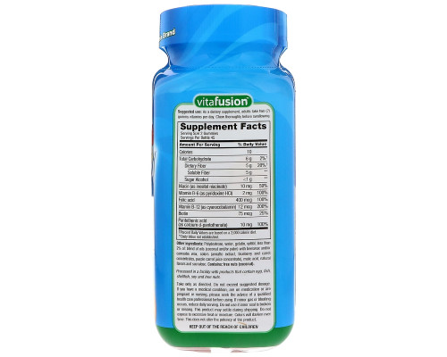 VitaFusion, Витамины FiberWell Fit, 90 жевательных таблеток VitaFusion, Витамины FiberWell Fit, 90 жевательных таблеток