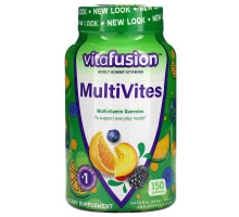 VitaFusion, MultiVites, Natural Berry, Peach & Orange Flavor, 150 Gummies