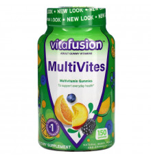 VitaFusion, MultiVites, Natural Berry, Peach & Orange Flavor, 150 Gummies