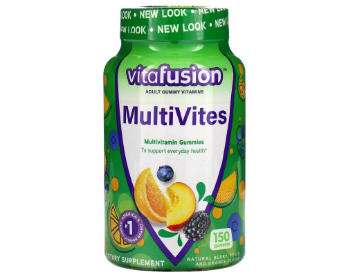 VitaFusion, MultiVites, Natural Berry, Peach & Orange Flavor, 150 Gummies VitaFusion, MultiVites, Natural Berry, Peach & Orange Flavor, 150 Gummies