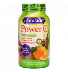 VitaFusion, Power C, поддержка иммунной системы, натуральный вкус апельсина, 150 жевательных таблеток