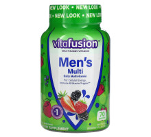 VitaFusion, Мультивитамины для мужчин, натуральный вкус ягод, 70 жевательных таблеток