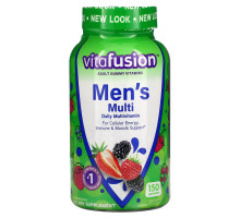 VitaFusion, Комплексные мультивитамины для мужчин, натуральные ягодные вкусы, 150 жевательных таблеток