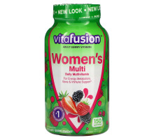 VitaFusion, Жевательные витамины для женщин, натуральные ягодные вкусы, 150 жевательных таблеток