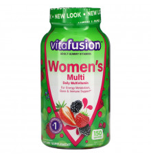 VitaFusion, Жевательные витамины для женщин, натуральные ягодные вкусы, 150 жевательных таблеток