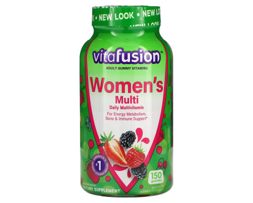 VitaFusion, Жевательные витамины для женщин, натуральные ягодные вкусы, 150 жевательных таблеток VitaFusion, Жевательные витамины для женщин, натуральные ягодные вкусы, 150 жевательных таблеток
