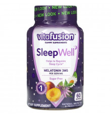 VitaFusion, SleepWell, Natural White Tea & Peach, 60 Gummies