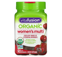 VitaFusion, Organic Women's  Multi, Wild Cherry, 90 Vegetarian Gummies