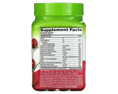 VitaFusion, Organic Women's Multi, Wild Cherry, 90 Vegetarian Gummies VitaFusion, Organic Women's Multi, Wild Cherry, 90 Vegetarian Gummies