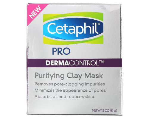 Cetaphil, Pro Derma Control, Purifying Clay Beauty Mask, 3 oz (85 g) Cetaphil, Pro Derma Control, Purifying Clay Beauty Mask, 3 oz (85 g)