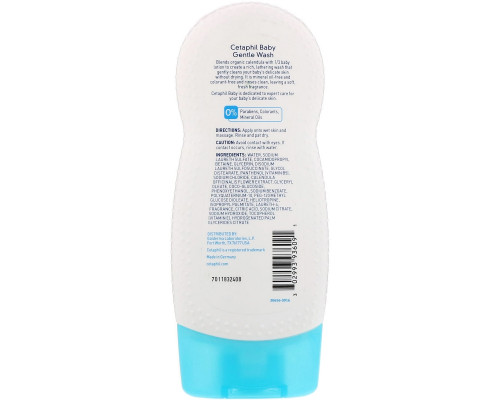 Cetaphil, Baby, деликатное очищающее средство, 230 мл Cetaphil, Baby, деликатное очищающее средство, 230 мл