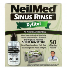 От аллергии NeilMed, Sinus Rinse, ксилитол, набор для промывания носовых пазух, 2 предмета