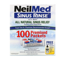 NeilMed, Sinus Rinse, All Natural Relief, 100 Premixed Packets