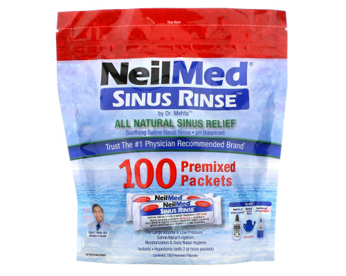 NeilMed, Sinus Rinse, All Natural Relief, 100 Premixed Packets NeilMed, Sinus Rinse, All Natural Relief, 100 Premixed Packets