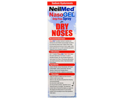 NeilMed, NasoGel, For Dry Noses, 1 Bottle, 1 fl oz (30 ml) NeilMed, NasoGel, For Dry Noses, 1 Bottle, 1 fl oz (30 ml)