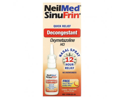 От аллергии NeilMed, SinuFrin, противоотечный спрей, 15 мл (0,5 жидк. Унции) От аллергии NeilMed, SinuFrin, противоотечный спрей, 15 мл (0,5 жидк. Унции)