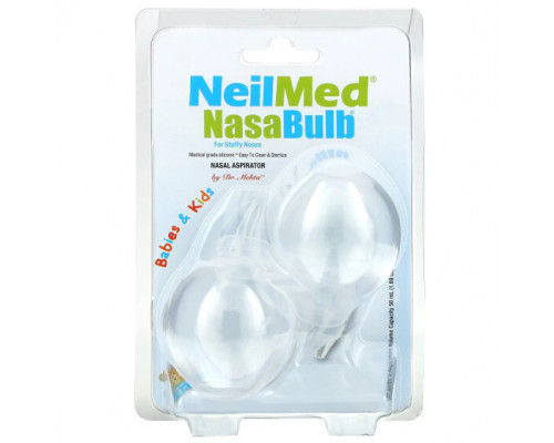 От аллергии NeilMed, Babies & Kids, NasaBulb, назальный аспиратор, 2 аспиратора, 50 мл (1,69 унции) От аллергии NeilMed, Babies & Kids, NasaBulb, назальный аспиратор, 2 аспиратора, 50 мл (1,69 унции)