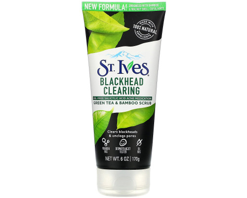 St. Ives, Green Tea Scrub, Blackhead Clearing, 6 oz (170 g) St. Ives, Green Tea Scrub, Blackhead Clearing, 6 oz (170 g)