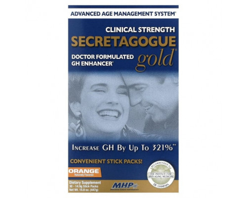 Женское здоровье MHP, Secretagogue-Gold, апельсин, 30 пакетиков в стиках по 14,9 г (0,53 унции) Женское здоровье MHP, Secretagogue-Gold, апельсин, 30 пакетиков в стиках по 14,9 г (0,53 унции)