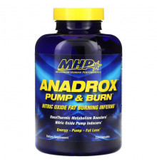 Для похудения и контроля веса MHP, Anadrox Pump & Burn, 224 капсулы