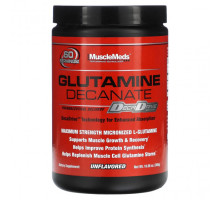 L-карнитин и L-глютамин MuscleMeds, Деканат глутамина, без добавок, 300 г (10,58 унции)