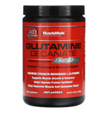 L-карнитин и L-глютамин MuscleMeds, Деканат глутамина, без добавок, 300 г (10,58 унции)