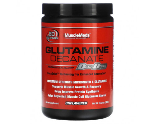 L-карнитин и L-глютамин MuscleMeds, Деканат глутамина, без добавок, 300 г (10,58 унции) L-карнитин и L-глютамин MuscleMeds, Деканат глутамина, без добавок, 300 г (10,58 унции)