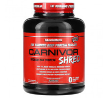 Животный белок MuscleMeds, Carnivor Shred, гидролизованный протеин, шоколад, 1977 г (4,35 фунта)