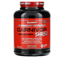 Животный белок MuscleMeds, Carnivor Shred, гидролизованный протеин, ванильная карамель, 1736 г (3,8 фунта)