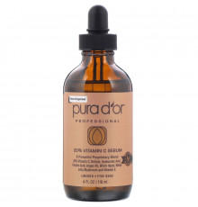 Pura D'or, Professional, 20% Vitamin C Serum, 4 fl oz (118 ml)