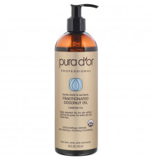 Pura D'or, Professional, Fractionated Coconut Oil, 16 fl oz (473 ml)