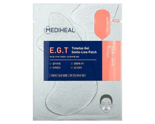 Mediheal, E.G.T Timetox Gel Smile-Line Patch, 5 Patches, 1.37 g Each Mediheal, E.G.T Timetox Gel Smile-Line Patch, 5 Patches, 1.37 g Each