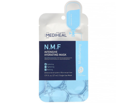 Mediheal, N.M.F Intensive Hydrating Mask, 5 Sheets, 0.91 fl oz (27 ml) Each Mediheal, N.M.F Intensive Hydrating Mask, 5 Sheets, 0.91 fl oz (27 ml) Each