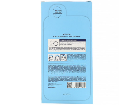 Mediheal, N.M.F Intensive Hydrating Mask, 5 Sheets, 0.91 fl oz (27 ml) Each Mediheal, N.M.F Intensive Hydrating Mask, 5 Sheets, 0.91 fl oz (27 ml) Each