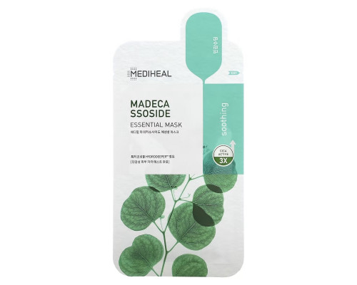 Mediheal, Madecassoside, Essential Beauty Mask, 1 Sheet, 0.81 fl oz (24 ml) Mediheal, Madecassoside, Essential Beauty Mask, 1 Sheet, 0.81 fl oz (24 ml)