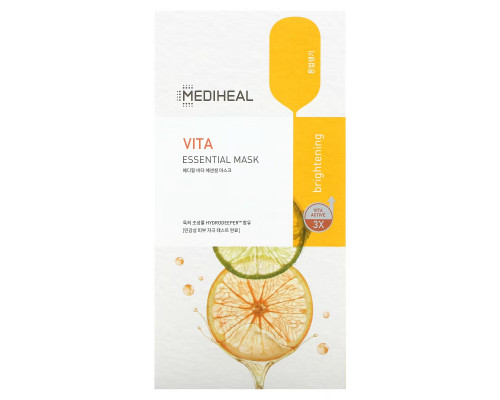 Mediheal, Vita, Essential Beauty Mask, 4 шт., По 24 мл (0,81 жидк. Унции) Mediheal, Vita, Essential Beauty Mask, 4 шт., По 24 мл (0,81 жидк. Унции)