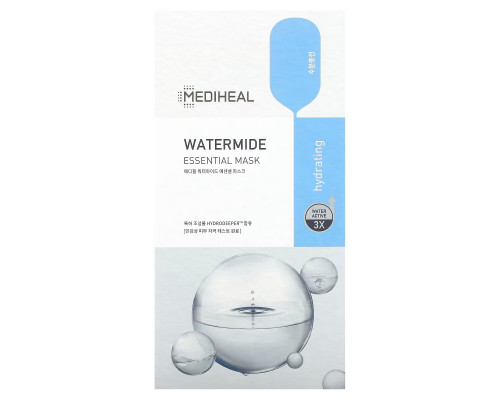 Mediheal, Watermide Essential Beauty Mask, 4 шт., По 24 мл (0,81 жидк. Унции) Mediheal, Watermide Essential Beauty Mask, 4 шт., По 24 мл (0,81 жидк. Унции)