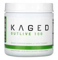 Суперфуды Outlive 100, Organic Superfoods Greens, Apple Cinnamon, 18 oz (510 g)