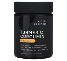 Sports Research, C3 Complex, Turmeric Curcumin, 500 mg, 60 Softgels