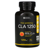 Sports Research, CLA 1250, Max Potency, 1,250 mg, 90 Softgels