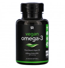 Sports Research, Vegan Omega-3, 60 Veggie Softgels