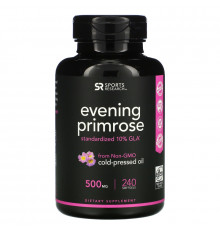 Sports Research, Evening Primrose, 500 mg, 240 Softgels