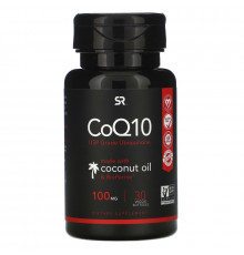 Sports Research, CoQ10 with Bioperine & Organic Coconut Oil, 100 mg, 30 Veggie Softgels
