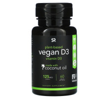 Sports Research, Vegan D3, 125 mcg, 60 Veggie Softgels