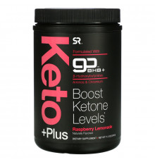 Sports Research, Keto Plus, GO BHB + MCT, малиновый лимонад, 1,05 фунт (476 г)