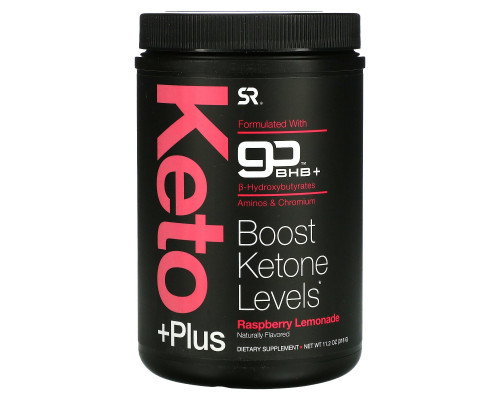 Sports Research, Keto Plus, GO BHB + MCT, малиновый лимонад, 1,05 фунт (476 г) Sports Research, Keto Plus, GO BHB + MCT, малиновый лимонад, 1,05 фунт (476 г)