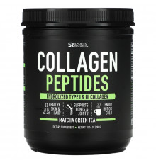 Sports Research, Collagen Peptides, Hydrolyzed Type I & III, Matcha Green Tea, 10.16 oz (288 g)